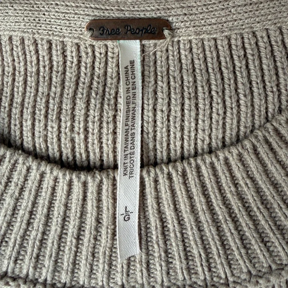 Free People Easy Street Colorblock Ribbed‎ Oversized Sweater Chartreuse Large